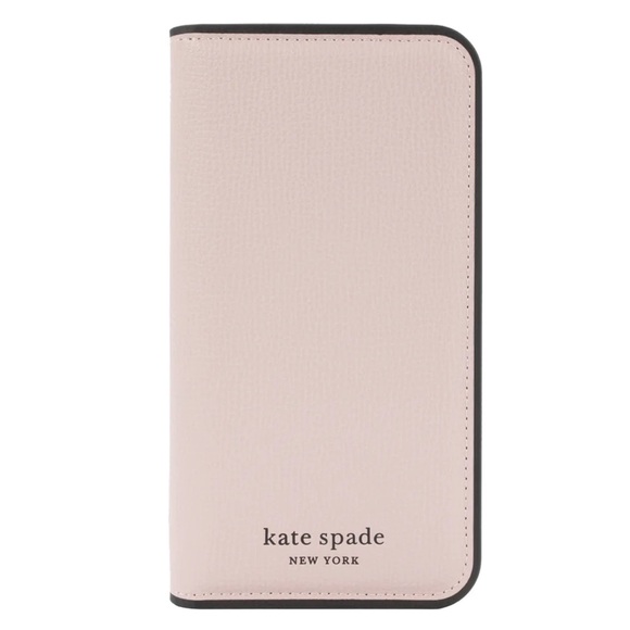 KATE SPADE MagSafe Pink Leather iPhone 14 PRO MAX Wallet Folio Magnetic Case - Picture 2 of 9